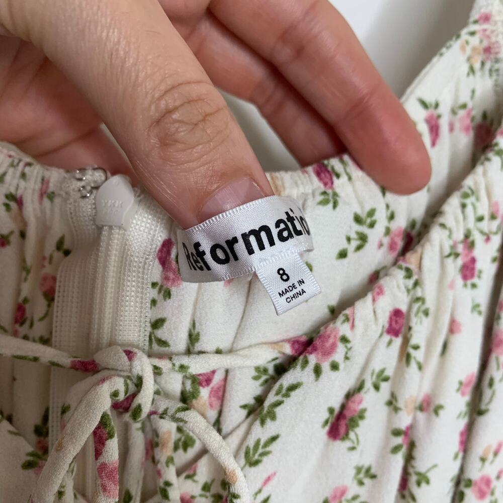 Reformation Corbin Floral Mini Dress Womens Size 8 - Picture 11 of 14